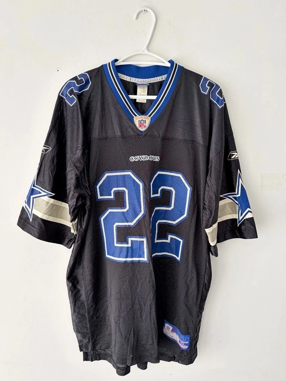 Reebok Emmitt Smith Dallas Cowboys Black Alternate NFL Equipment Jersey XL